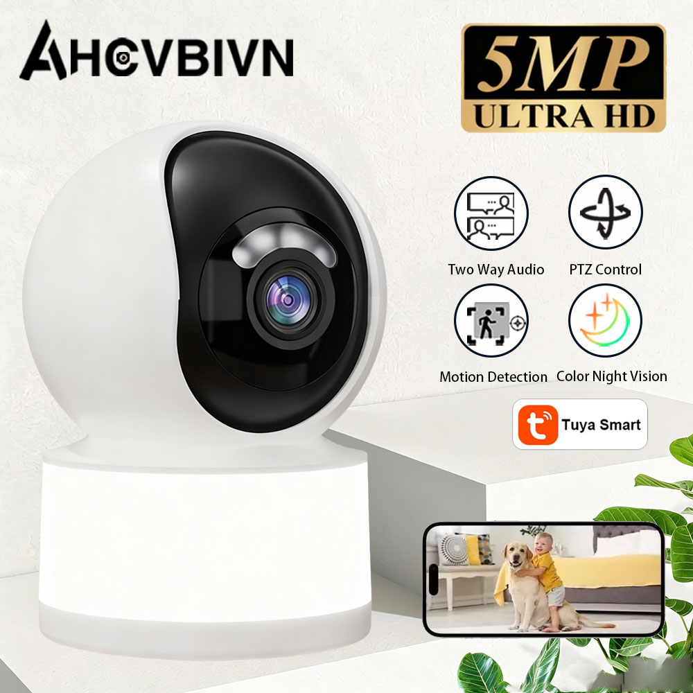 Home Security Flood Lights - Telecamera IP WiFi Tuya Smart 5MP
