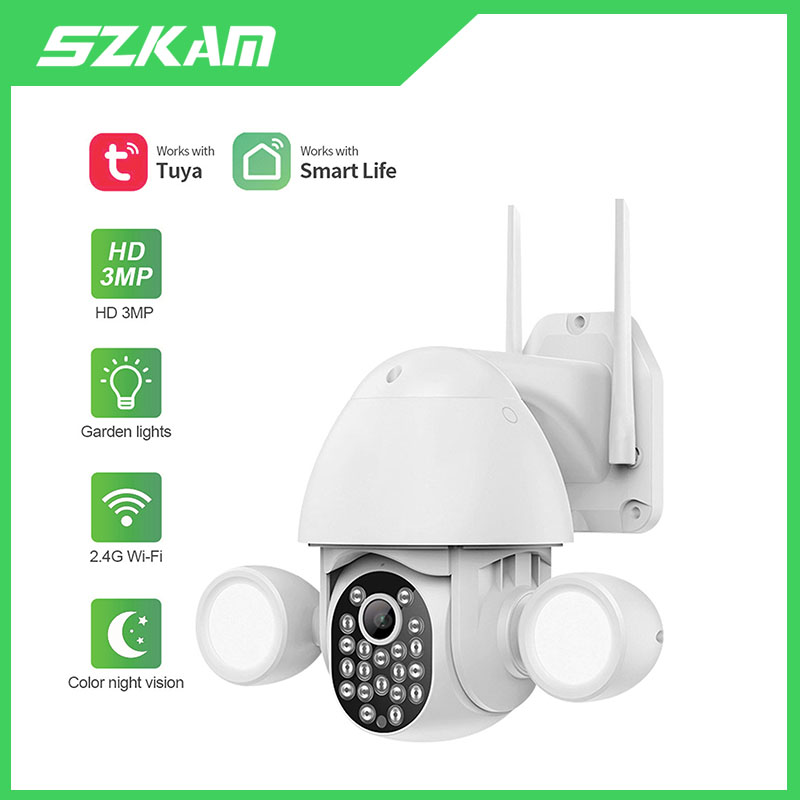 Home Security Flood Lights - Tuya Smartlife APP Illuminazione intelligente 3MP