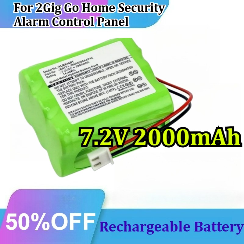 Home Security Battery Replacement - Batteria Ricaricabile Ni-MH 7.2V 2000mAh per