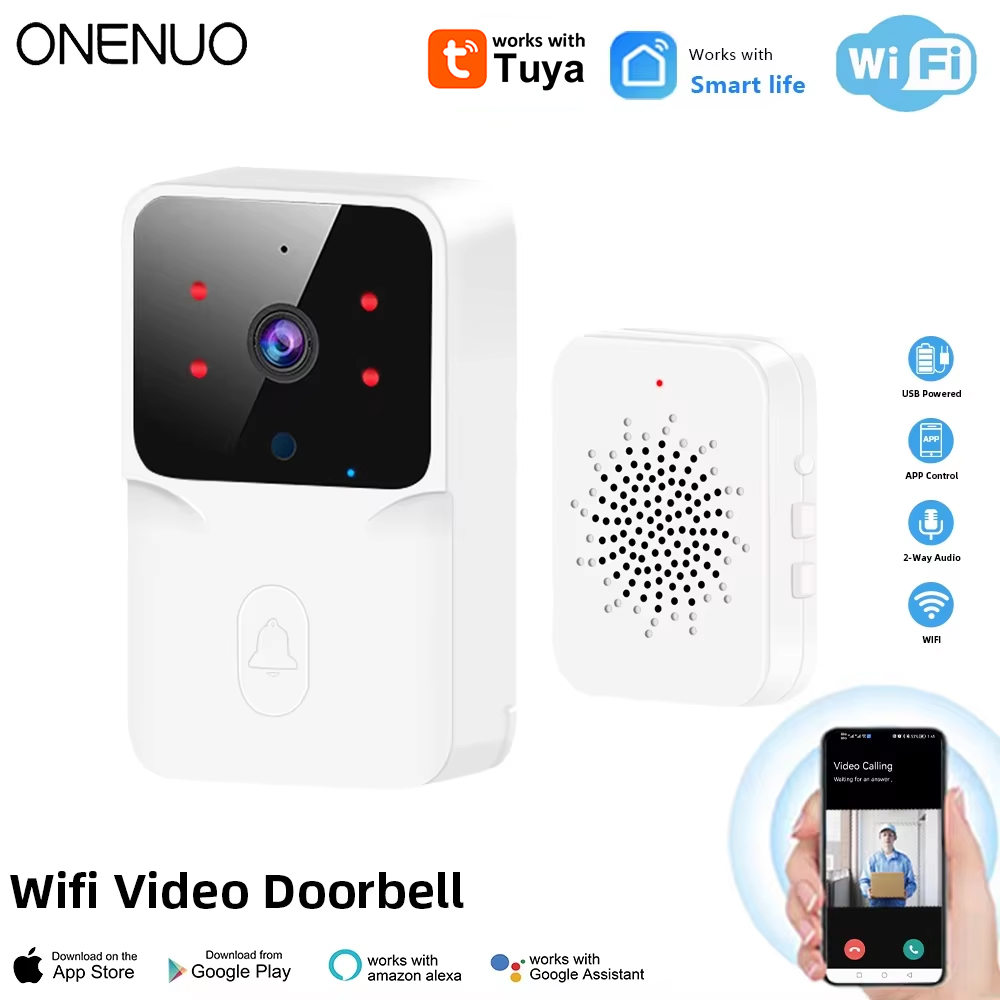 Home Security Front Door Camera - Tuya Videocitofono WiFi Telecamera HD wireless