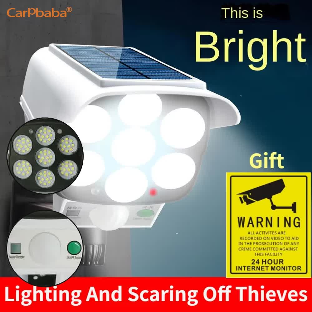Home Security Flood Lights - Luce solare esterna Sensore di movimento