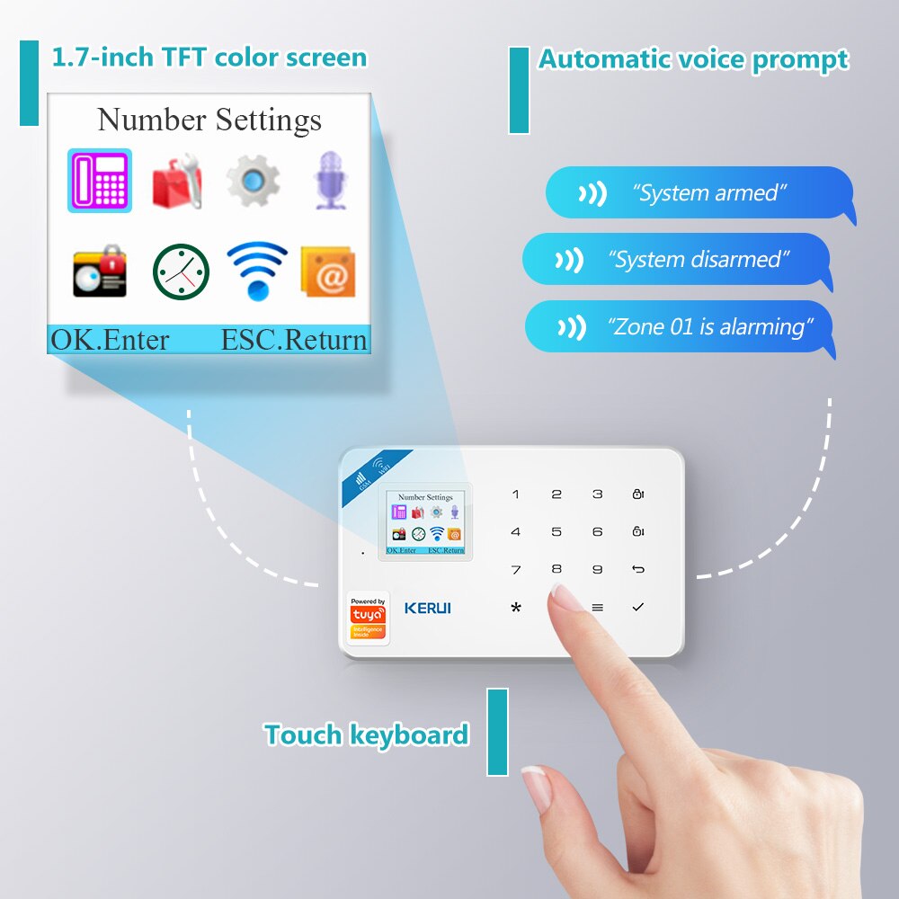 KERUI W181 Tuya Smart WIFI GSM - Home Security Front Door Camera recensione e prezzo