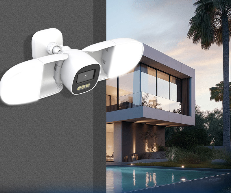 Telecamera IP a Colori 4MP con - Home Security Flood Lights recensione e prezzo