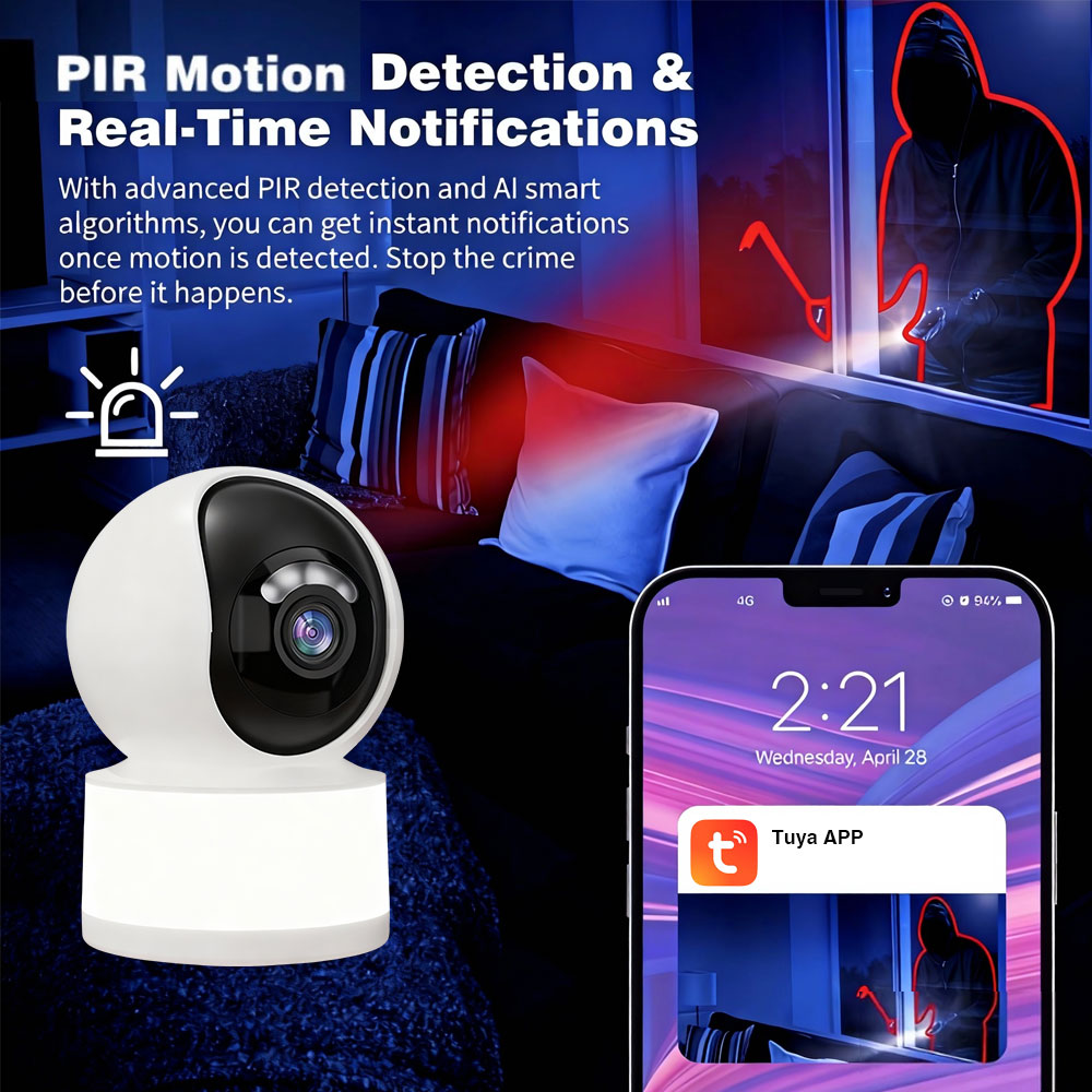 Telecamera IP WiFi Tuya Smart  - Home Security Flood Lights recensione e prezzo