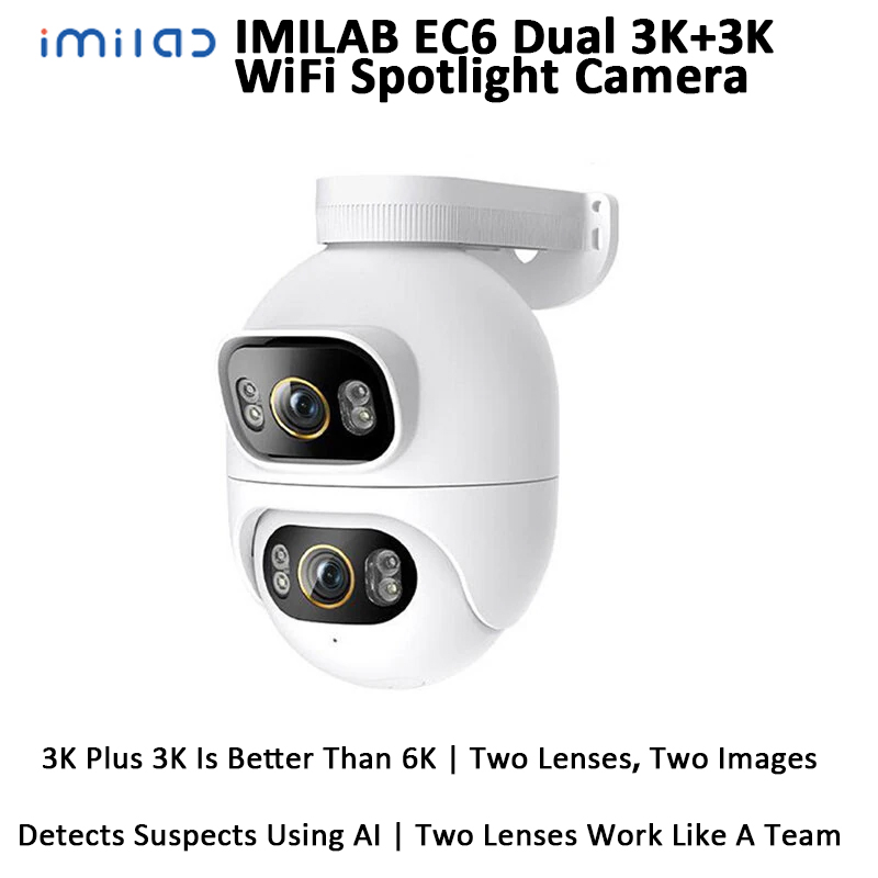 IMILAB EC6 Dual 3K + 3K WiFi S - Home Security Flood Lights recensione e prezzo