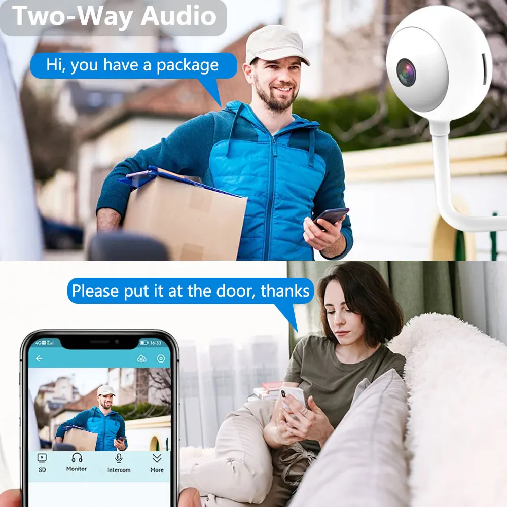 Mini Telecamera WiFi USB Tuya  - Home Security Flood Lights recensione e prezzo