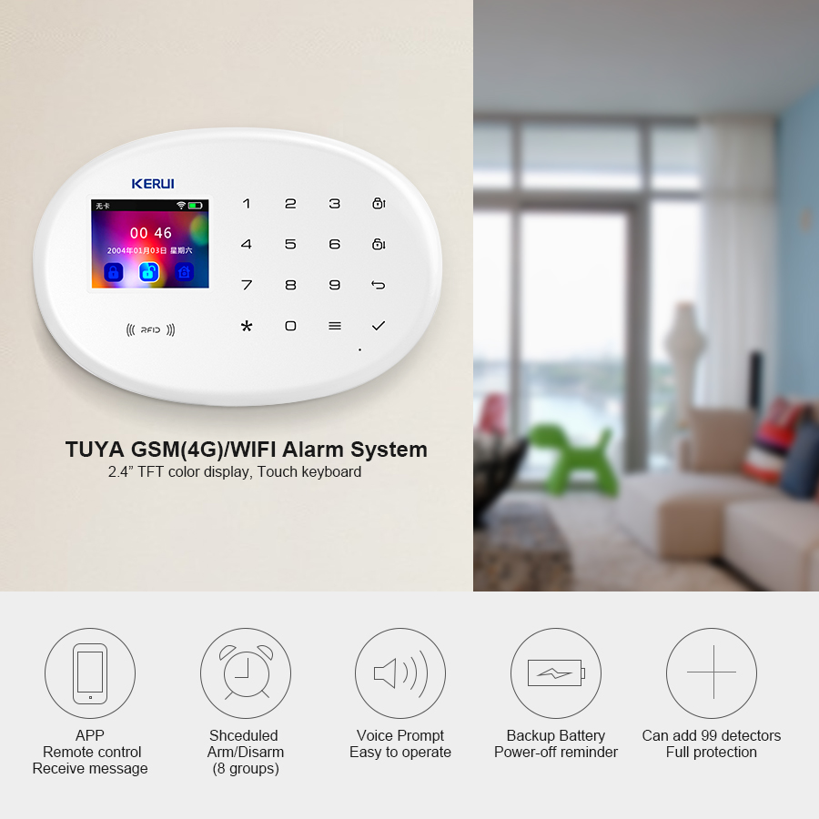 KERUI W202 Sistema di Allarme  - Home Security Front Door Camera recensione e prezzo