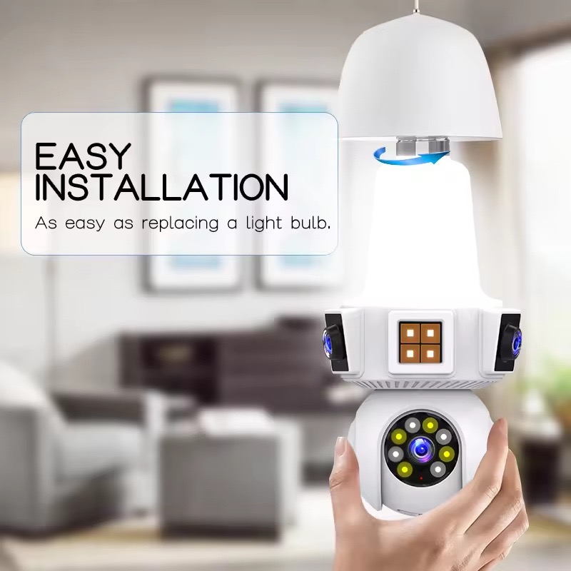 6MP V380pro APP Dual Lens Full - Home Security Flood Lights recensione e prezzo