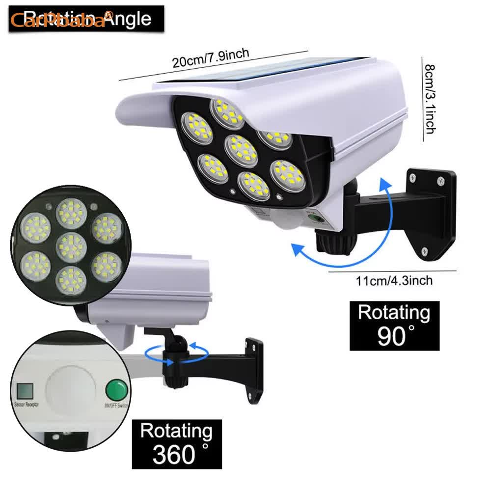 Luce solare esterna Sensore di - Home Security Flood Lights recensione e prezzo