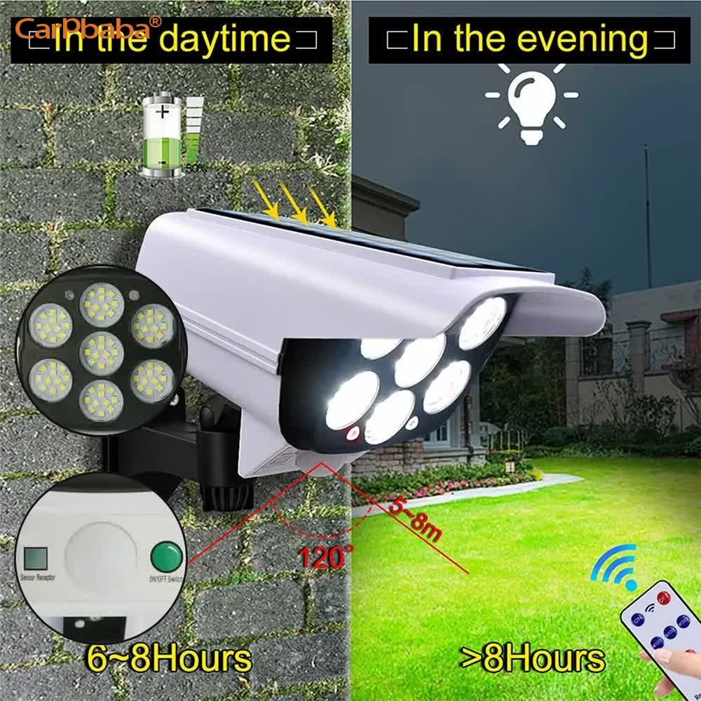 Luce solare esterna Sensore di - Home Security Flood Lights recensione e prezzo